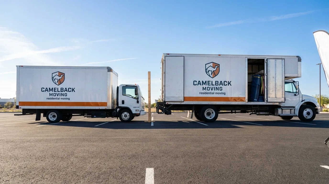 Moving truck size capacity guide in Hubbard Lake